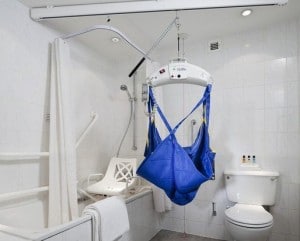 Bathroom hoist and supports require space