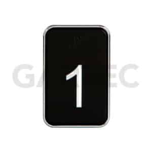 Rectangular Push Button "1"