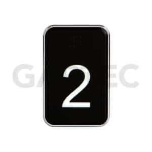Rectangular Push Button "2"